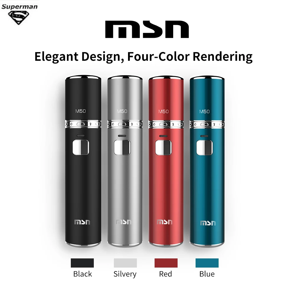 Origina MSN M50 Vape kit 1450mah HNB Heat Not сжигать электронные сигареты комплект Совместимость с