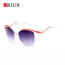 T Marca CRIUS 2017 nueva ojos de gato gafas de sol de las mujeres para las mujeres lunette de soleil gafas de sol gafas de sol estilo retro de la vendimia