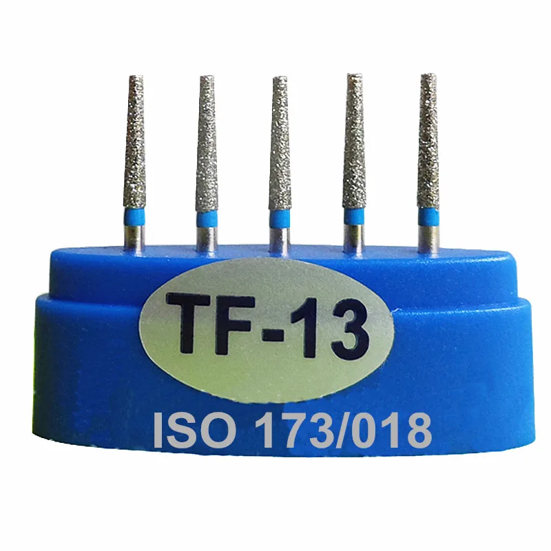 15Pcs Dental Diamond Burs TF 13 Drill DIA BURS for High Speed Handpiece