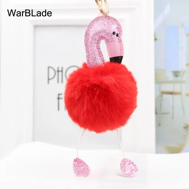 flamingo keychain