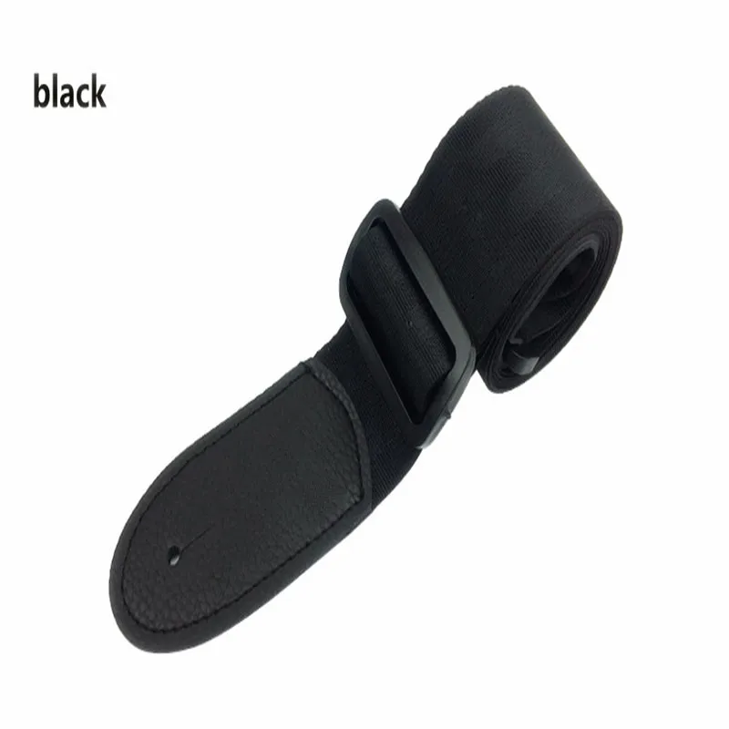 Acoustic Guitar Strap Leather Adjustable Black Red Blue Strap For Electric Guitar Belt Strap Accessories Musical Instruments