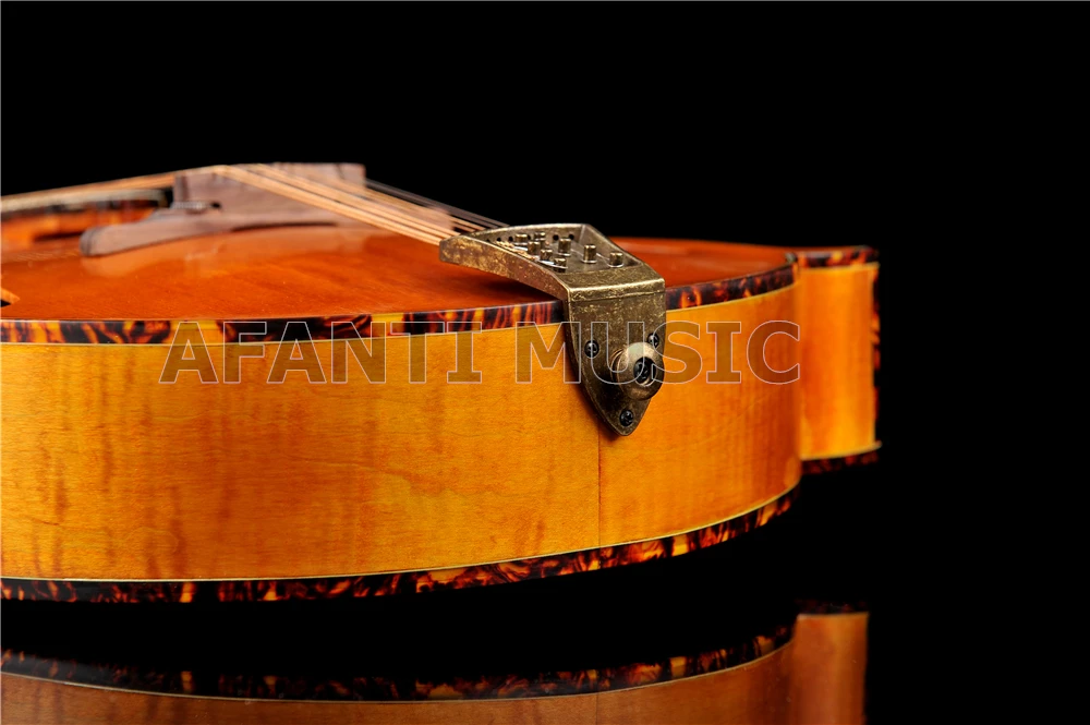Afanti твердая ель верх/задняя Дека из огненного клена & side/Afanti Octave Mandolin (AMB 212)|maple flame| |