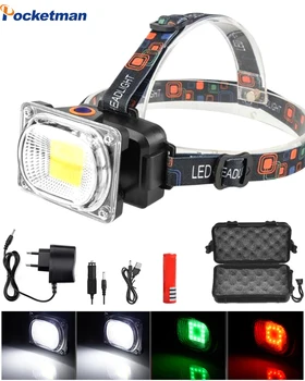 

6000LM COB LED Headlamp Bright USB charging Outdoor camping Fishing headlight Work Portable Searchlight lantern flashlight SOS
