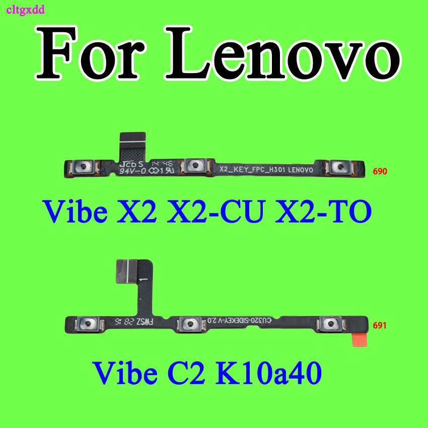 

cltgxdd New For Lenovo Vibe C2 K10a40 VIBE X2 X2-CU X2-TO Power Volume Up Down Button Side Key Switch Connector Flex Cable