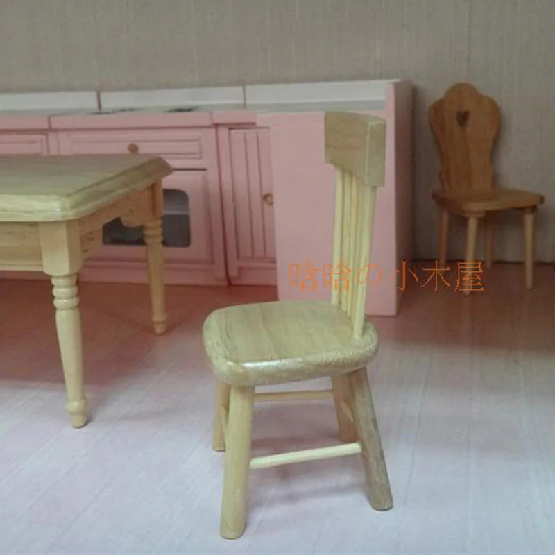Side Chair dollhouse miniature wood furniture 1/12 scale kids Toys & Hobbies Side Chair dollhouse miniature wood furniture 1/12 scale kids Toys & Hobbies