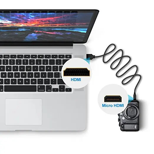 Micro HDMI к кабель позолоченный 1 4 3D 4K 1080P высококачественный адаптер для HDTV XBox