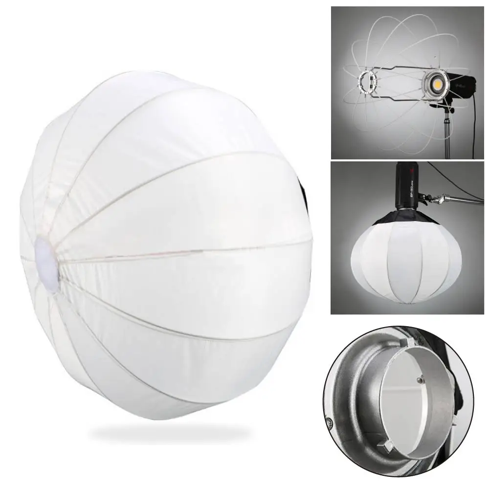 

Jinbei 65cm 25" Folding Spherical Diffuser Softbox Bowens Mount for Studio Flash Strobe flash light