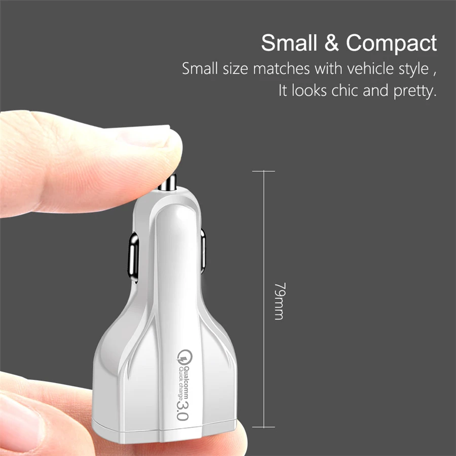 Dual USB Car Charger Quick Charge 3.0 Phone Charger Type C Fast Charge For iPhone X 8 Plus SAMSUNG Note 9 HUAWEI Nexus 5X 6P (6)