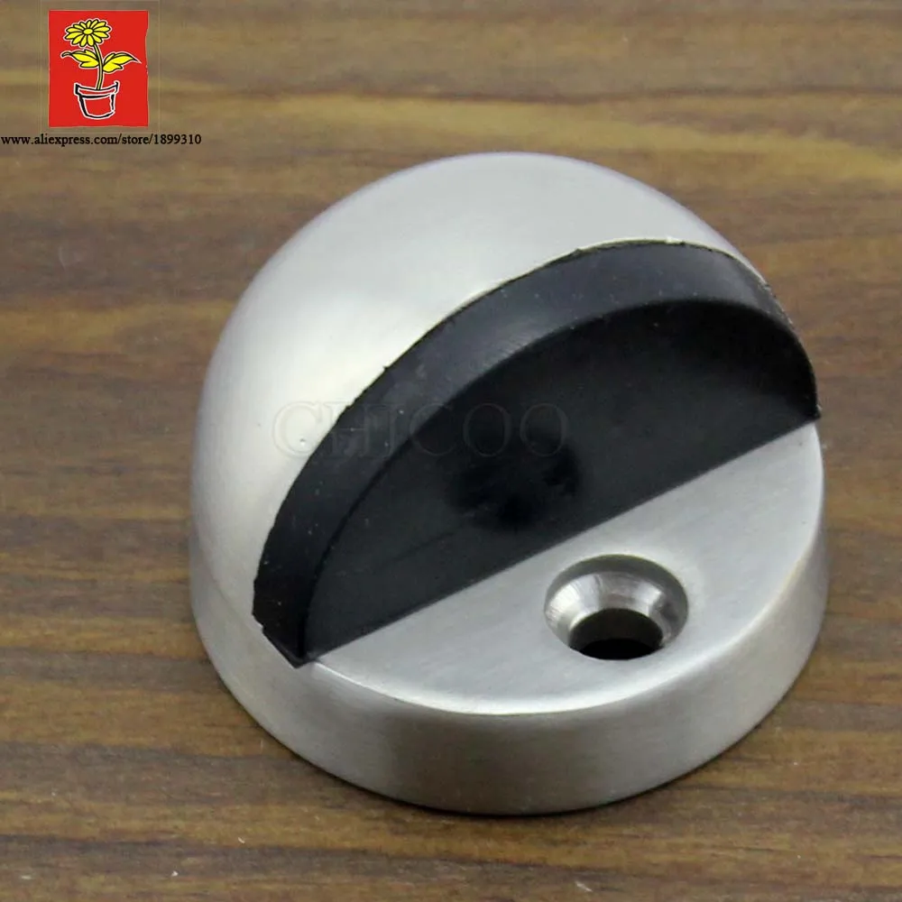 Wholesale 10PCS Stainless steel 304 half moon door stopper increase door stop Floor MOUNTED