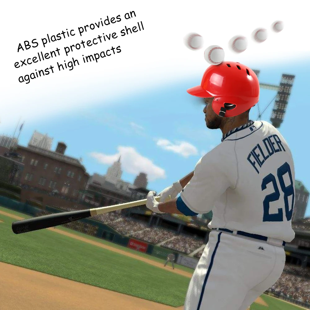 Про взрослых Бейсбол шлем Толщина ударопрочности мяч для Софтбола жесткий боевой шлем защитный для спортивных соревнований Safeyt
