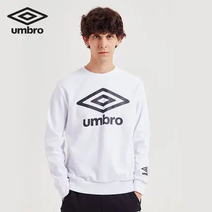 Umbro, мужская спортивная одежда, мужские спортивные костюмы, куртка для бега, тренировочный костюм с круглым вырезом, спортивный мужской свитер, спортивная одежда UO183AP2551 - Цвет: Белый