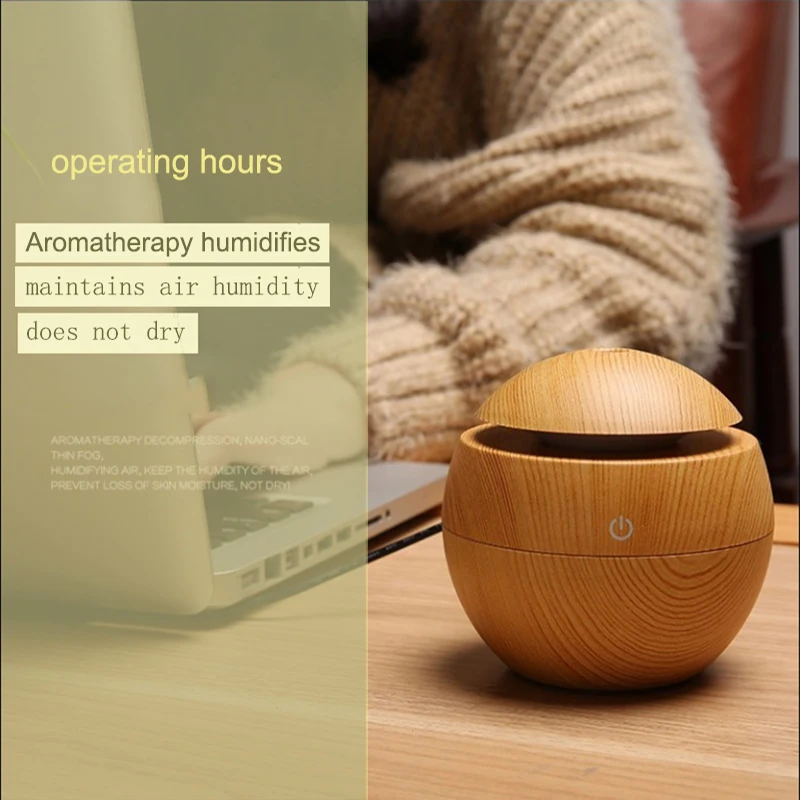  USB Aroma Essential Oil Diffuser Ultrasonic Air Home Humidifier Mini Mist Maker Aroma Diffuser 130M