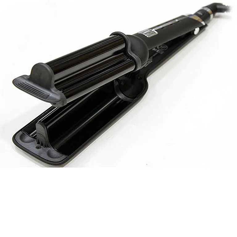 High Quality Triple Barrel Wave Curlers Hair Curlers Wave Spring Ceramic Curling Iron brazilian body wave Big deep wave Curler (6)