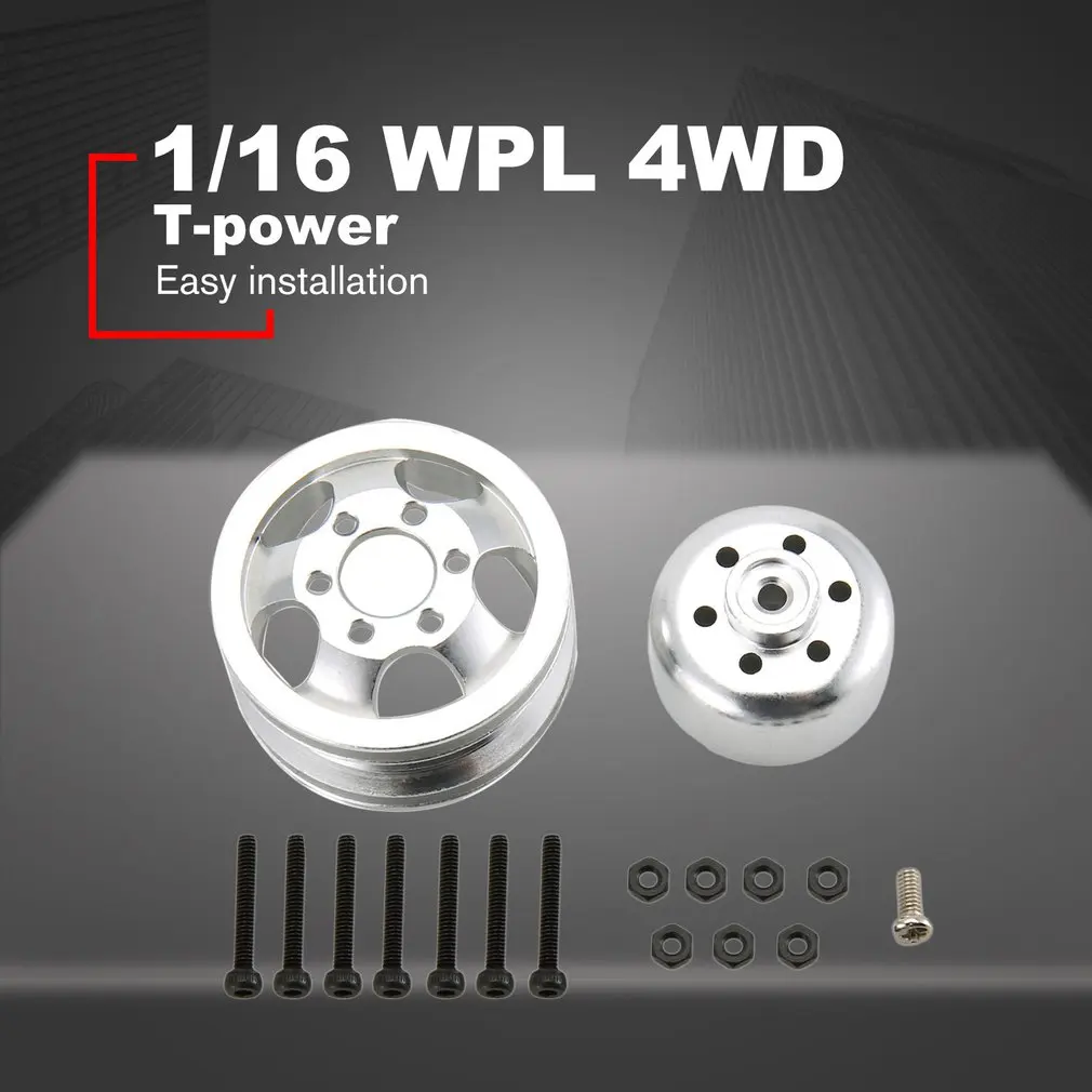 WPL Metal RC Car Wheel Hub For 1//16 WPL 6WD B16 B36 JJRC Q60 RC Car
