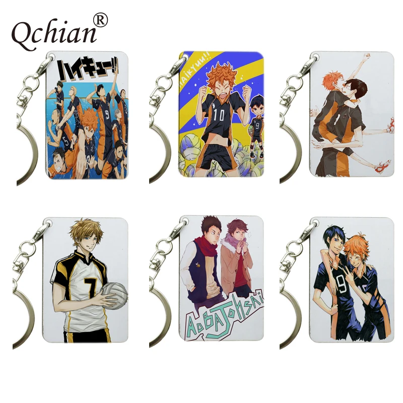 Аниме Haikyuu! Декоративная подвеска для ключей серия с цветным изображением