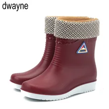 Новая обувь на резиновой подошве Модные непромокаемые сапоги для девочек дамские прогулочные водонепроницаемые женские сапоги из ПВХ зимние женские резиновые сапоги Martins