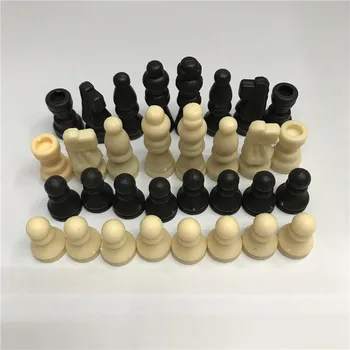 

Plastic Chess Pieces Set Complete Chessmen International Word Chess Board Game Entertainment 38 MM Mini Chess Set Reversi