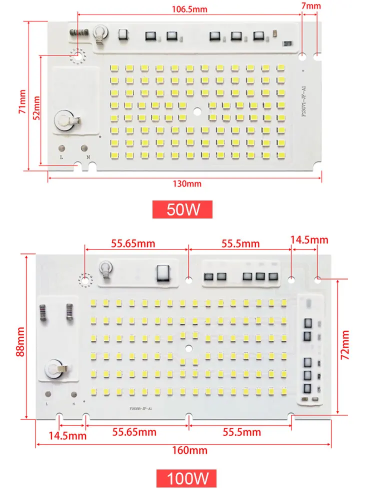 Светодиодный прожектор с чипом DIY, светодиодный прожектор SMD 100 Вт 50 Вт 30 Вт 20 Вт 10 Вт ac220в, умный IC для наружного прожектора, холодный белый