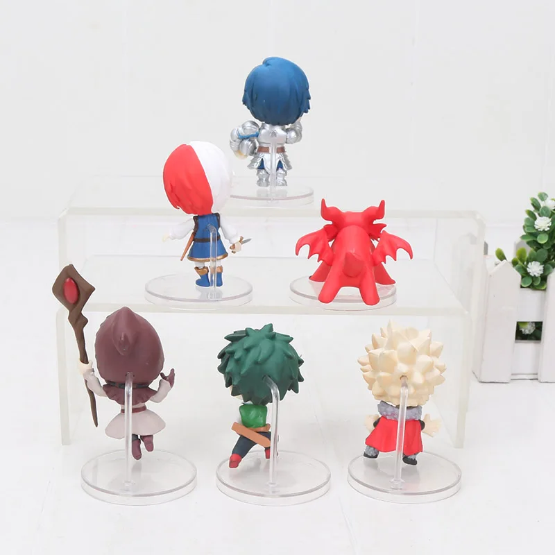 3-6cm 6pcs/set My Hero Academia Iida Tenya Todoroki Shoto Bakugou Katsuki Midoriya Izuku OCHACO URARAKA PVC Action figure toys