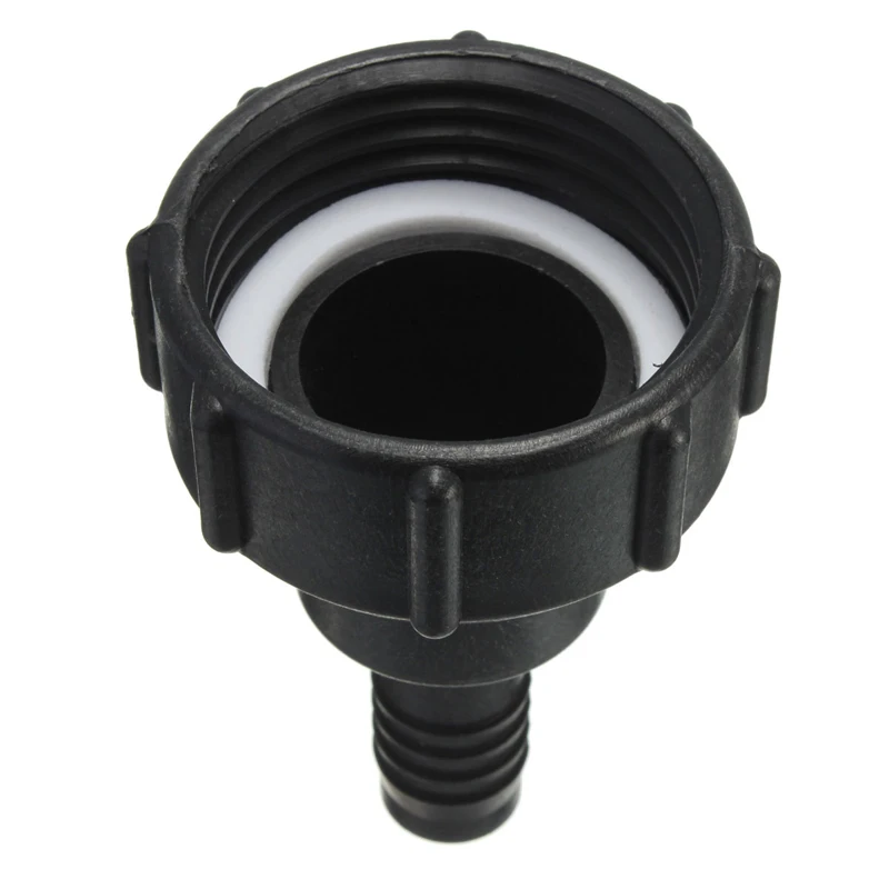 Black 1000L IBC 2 inch To 3/4 inch Water Tank Garden Hose Adapter