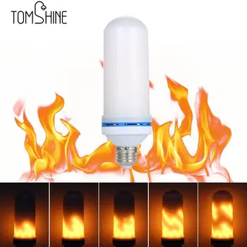 

E27 LED Flame Effect Fire Light Bulb Flickering Flame Lamp Simulated Party Christmas Decorative Lamp AC85-265V 6W