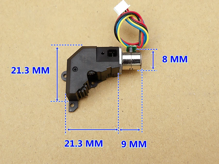 1 шт. Миниатюрный шаговый двигатель с коробкой передач двухфазный четырехпроводный редукторы 8 мм микро шаговый двигатель для цифровой камеры фокусировки