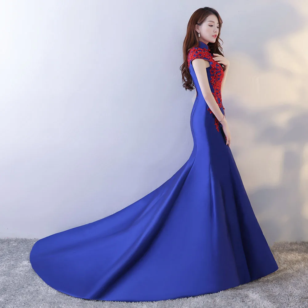 Vintage oco para fora vestido de noite