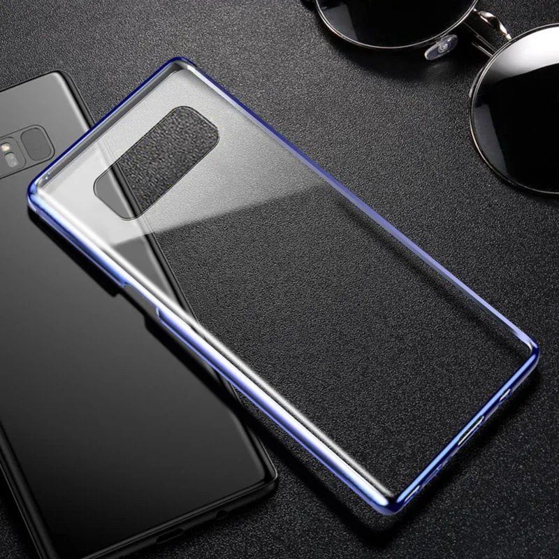 Чехол с текстурой покрытия для samsung Note 8, защитный жесткий чехол из поликарбоната для Galaxy Note 8, Ультратонкий Прозрачный чехол для телефона