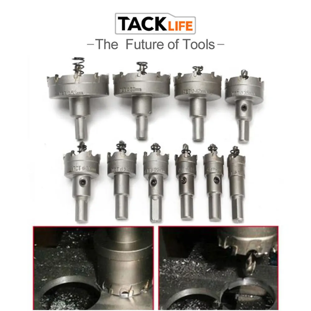 Alloy 10 Pcs Drill Tool Hole Saw Carbide Tip Portable Holes Awbit Stainless Steel Metal Power Tools Durable Alloy 10 Pcs Drill Tool Hole Saw Carbide Tip Portable Holes Awbit Stainless Steel Metal Power Tools Durable