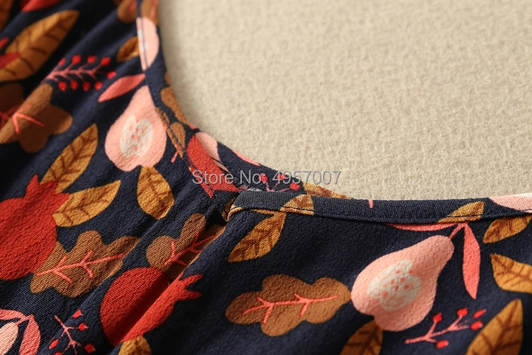 Viscose Pomegranate& Pear Print Strap Jumpsuit With Waist Ties- New Women Floral Printed Fashion Jumpsuit