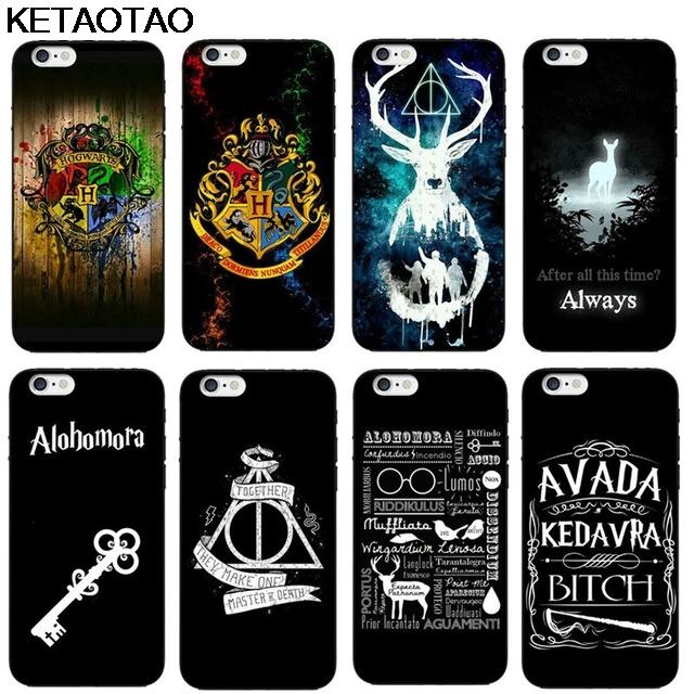 

KETAOTAO Harry Potter Hogwarts Pattern Phone Cases for iPhone 4S 5C 5S 6S 7 8 Plus XR XS Max Case Soft TPU Rubber Silicone