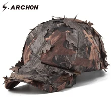 S.ARCHON Jungle Camouflage Sniper Military Hats Men Quick Dry Cotton Tactical Caps Male Paintball Multicam Airsoft Camo Army Hat