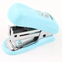 Офис Студент пчелы принты Бумага сшивание Мини бюро степлер Небесно-Голубой