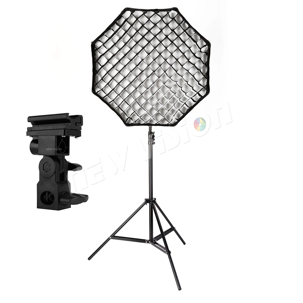 

Godox Portable 80cm / 32" Umbrella+Grid+ Light Stand+B Type Flash Hot Shoe Adapter  Photo Softbox Reflector for Flash Speedlight