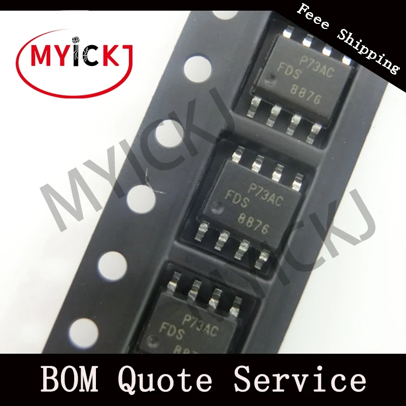 10 шт. FDS8876 микросхема MOSFET N-CH 30 V 12.5A 8soic
