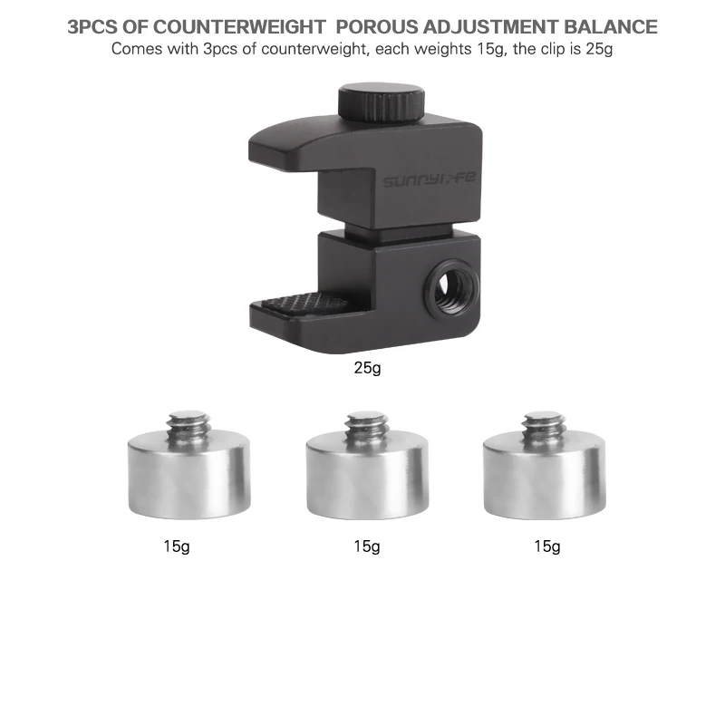 Handheld Gimbal Balance Counterweight Adapter  for DJI osmo Mobile 1 2  Smooth 4  Smooth Q camera Mobile Phone Handheld Gimbal Accessories  1 (9)