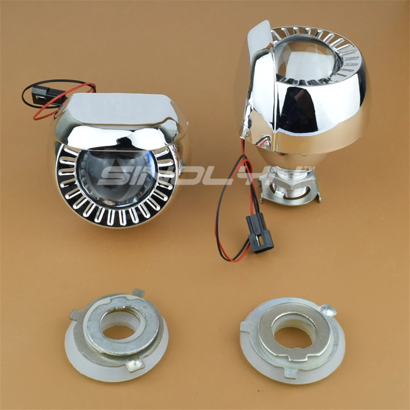 Bi-キセノンレンズ 1.8インチヘッドライト キセノンライト 自動車用モーターサイクルアクセサリー h7 h4 9005 9006 Bi-キセノンレンズ 1.8インチヘッドライト キセノンライト 自動車用