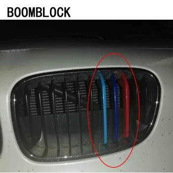

Car Styling Stickers For BMW 1 Series E87 E81 E82 E88 Accessories Front Grilles Bumper Trims Covers M Performance Power 3 colors