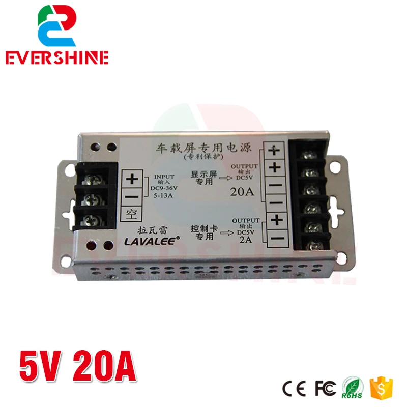 LAVALEE 5V 30A 20A 40A 60A 150W 100W 200W 300W светодиодный дисплей для такси Питание