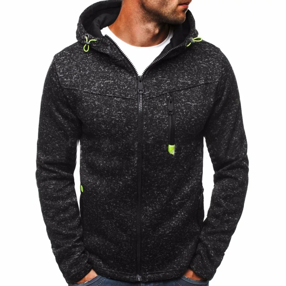 Hoodie Male Cardigan 2017 New Long sleeve hoodies men Zipper Sweatshirt ...