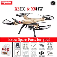 Syma X8HW X8HC 2.4G 4CH 6 Axis RC Helicopter Drone With WIFI 2MP HD Camera Dron with Altitude Hold and Headless Mode RTF