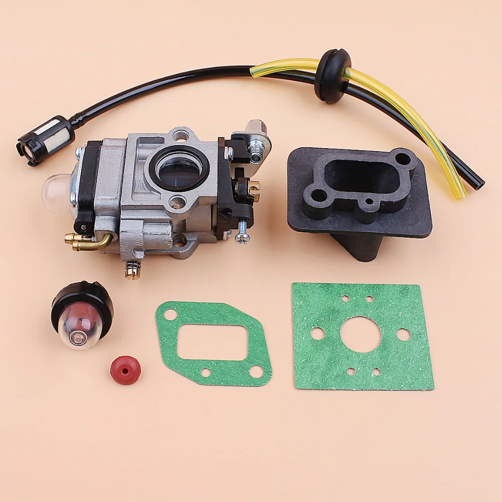 Carburetor Base Connector Intake Manifold Fuel Hose Motor Brush Cutter Trimmer 43cc 52cc 40-5 BC430 CG430 CG520 1E40F-5 44F-5