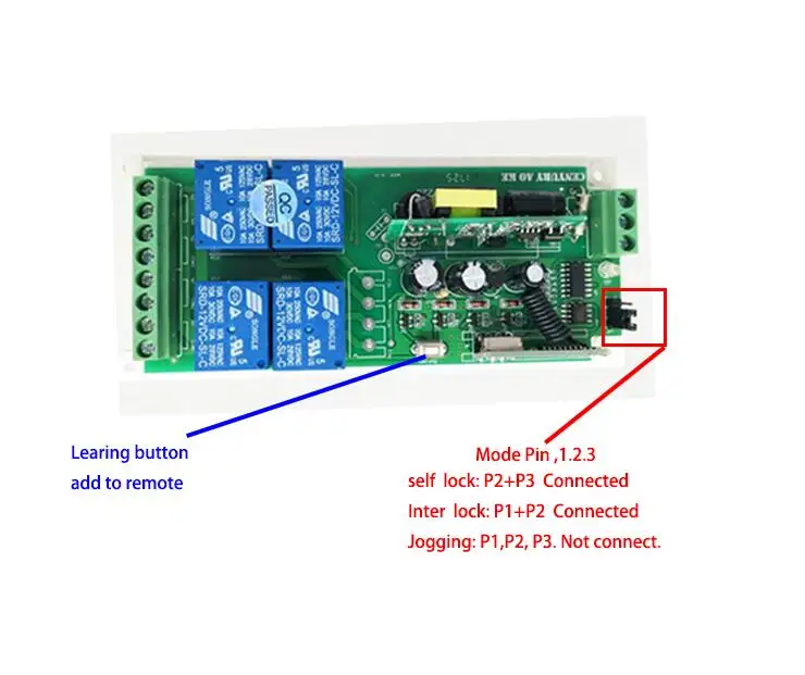 433 м Широкий Напряжение 85 В ~ 250 В 110 V 220 V RF Беспроводной удаленного Управление реле приемник передатчиков для гаража двери