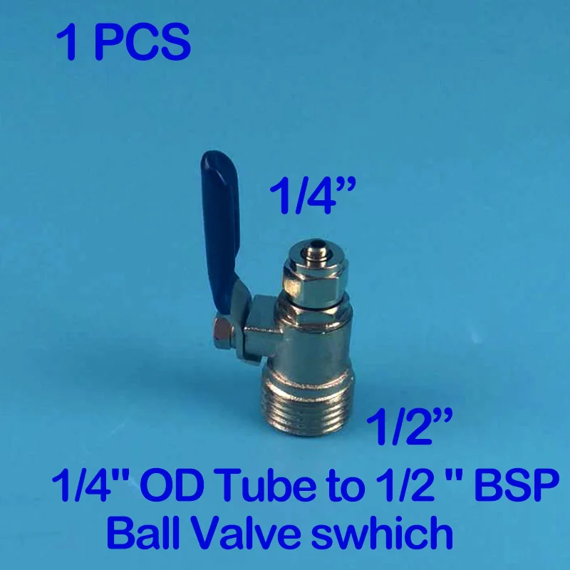 1/" OD трубка до 1/2" Папа BSP шаровой клапан swhing 1/" впускной клапан переключатель 1/2 дюймов наружная резьба до 3/8" наружная резьба трубы