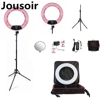 

Pink FD-480II 18" Dimmable LED Ring lamp Sets 480 LED Studio Video Light Lamp Photographic Lighting + stand (2M)+ b CD50