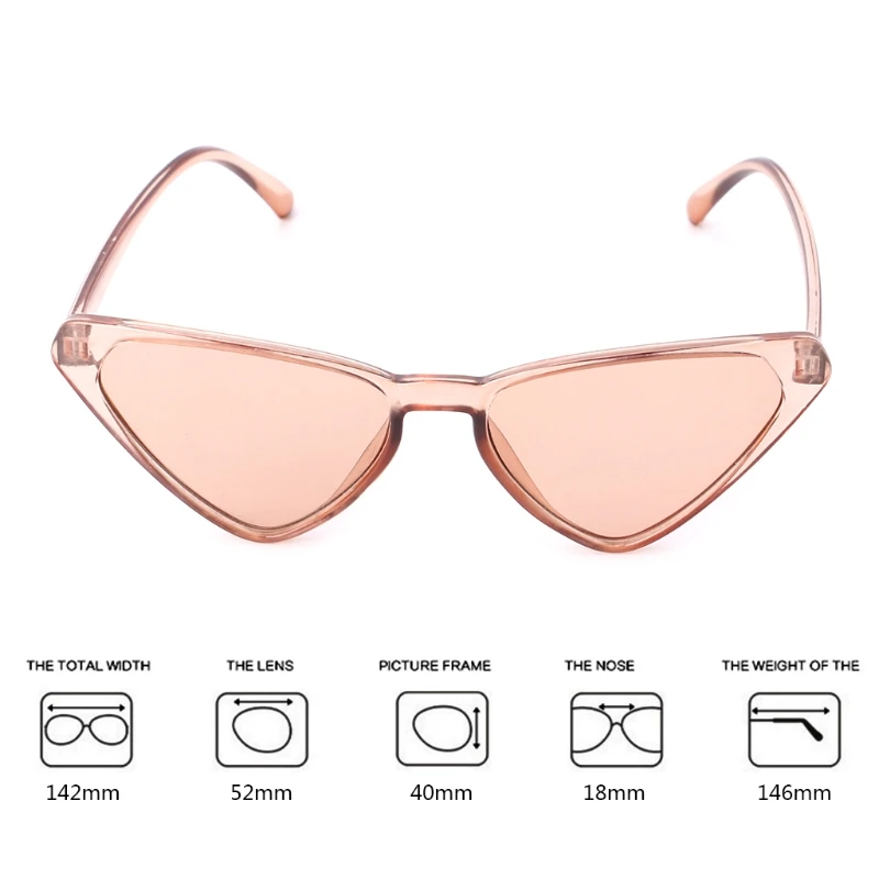 Новые солнцезащитные очки кошачий глаз HD шикарные треугольные Модные женские брендовые дизайнерские UV400