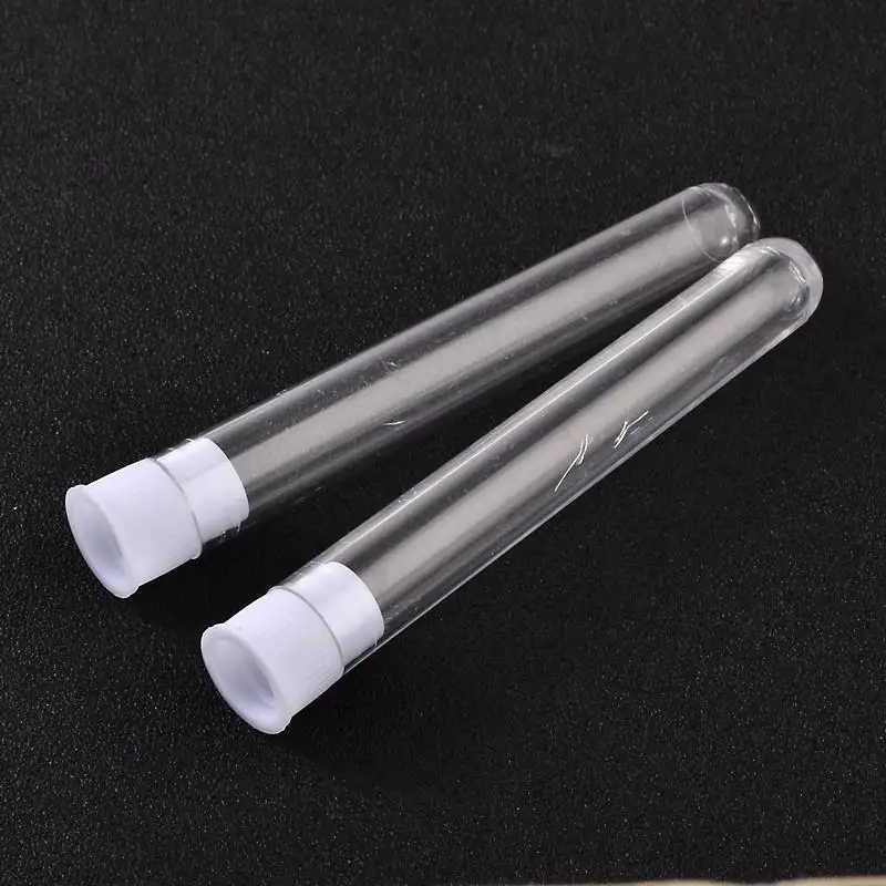 Clear Tube Plastic Bead Containers, with Lid, Clear, 102.5x13mmin