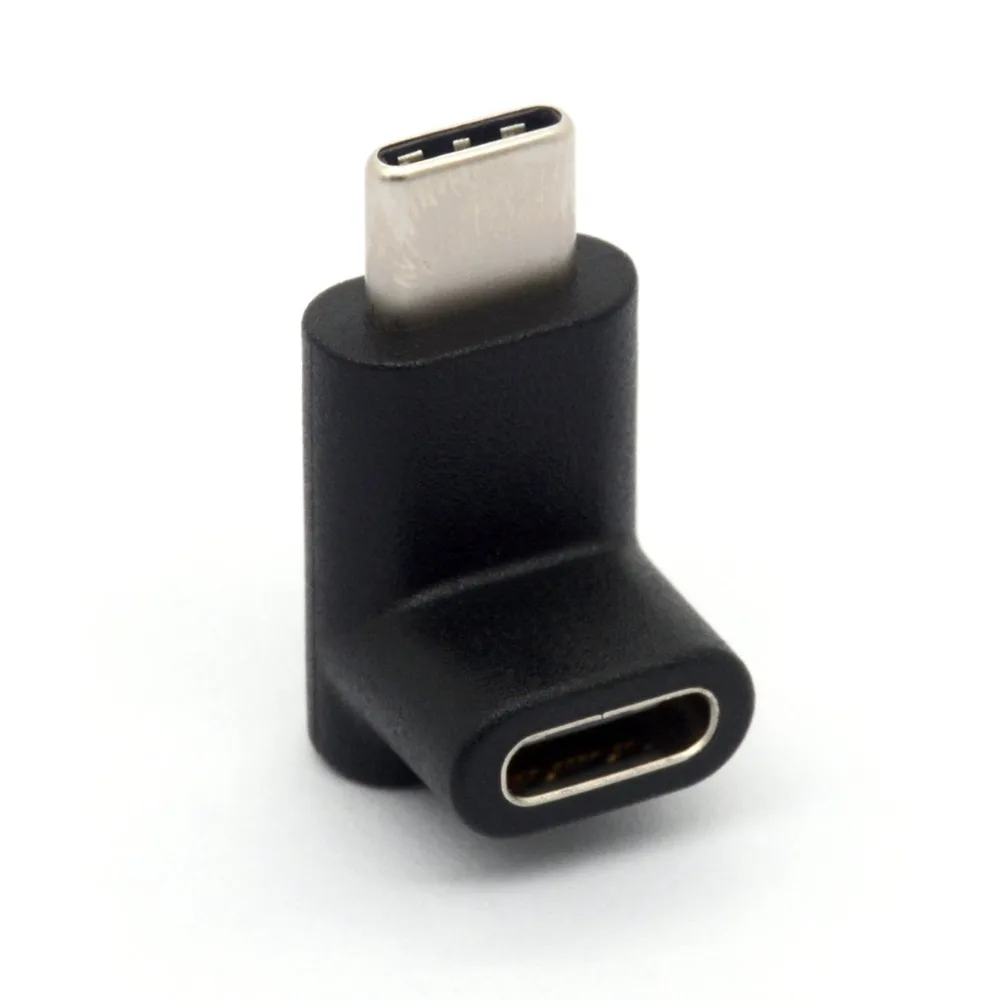 

90 Degree Type C Adapter, USB C Male to Female Adapter Upward and Downward Angled USB-C Adaptor USB 3.1 Type-C Connector