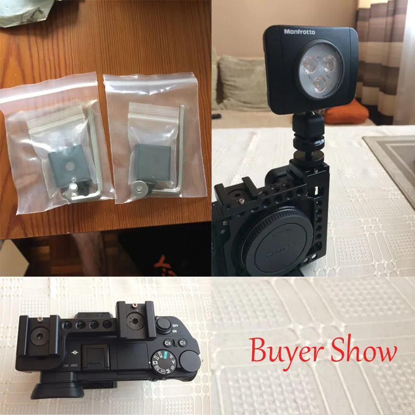 2 Adet Soğuk Sıcak Ayakkabı Hot Shoe Adaptörü fr DSLR Arka Işık Işığı Mikrofon Blackmagic Sinema Fotoğraf Makineleri Parça Aksesuarları C0993