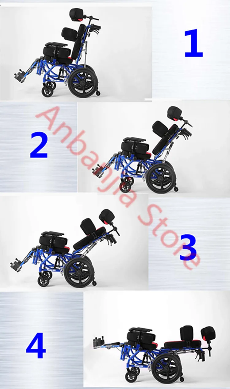 Высокое качество здоровья медицинский сверхлегкий небольшой портативный церебральный параличе инвалидное кресло